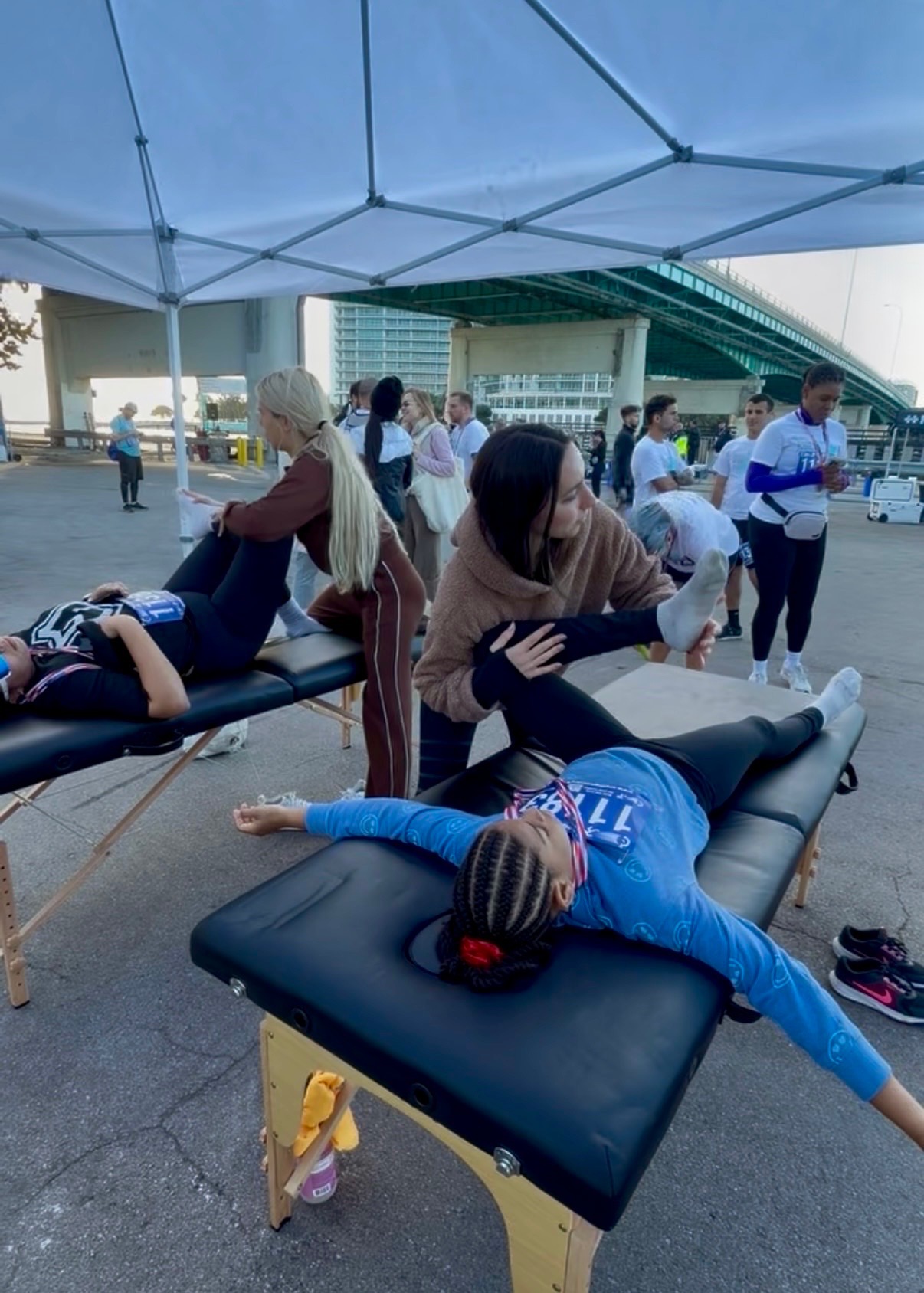 Stretch Space Miami stretching services at Bal Harbour 5K event